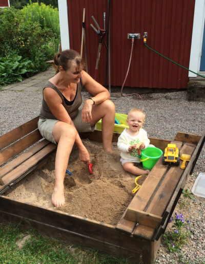Play in the sandbox.