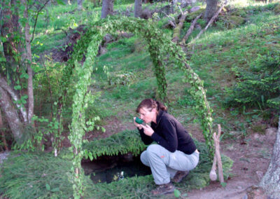 Fresh water from the Rebecca well.